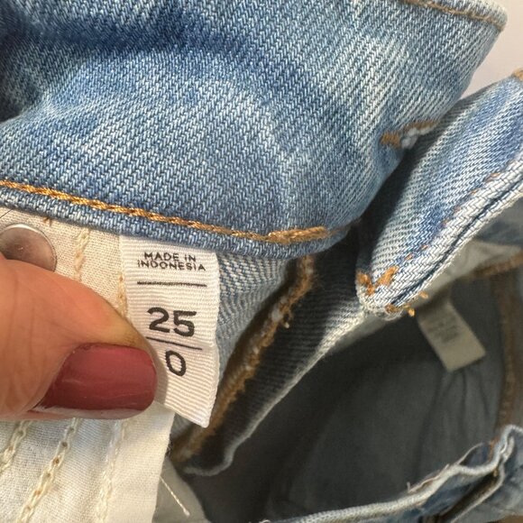 Loft Womens Cutoff Denim High Waisted Shorts Size 25/0 - Picture 6 of 7